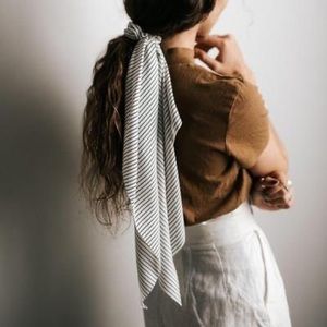 Gigi Pip Striped Scrunchie Scarf